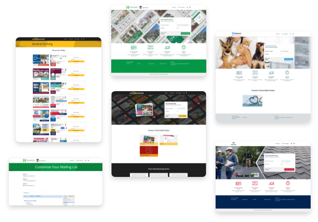 postcard storefront solution examples