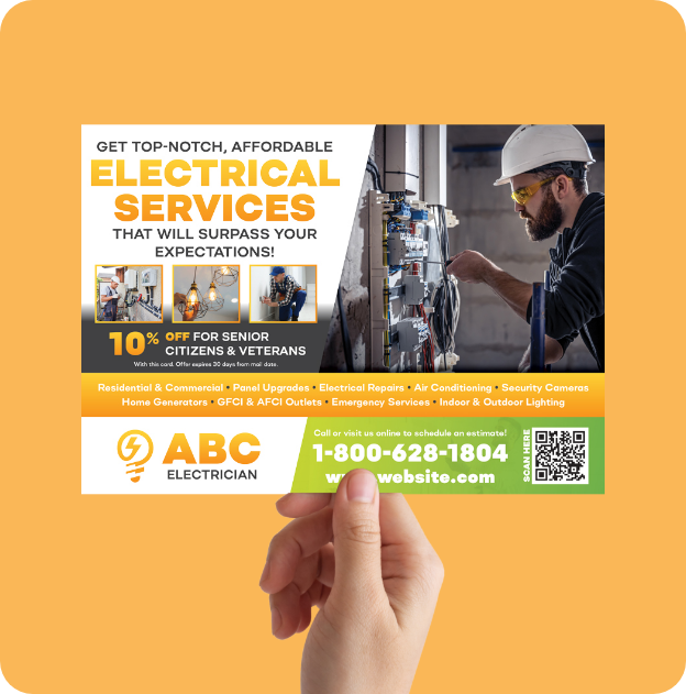 experienced direct mail postcard designers designing postcards