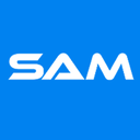 SAM.ai, integrated with PostcardMania via Zapier to send triggered postcards automatically