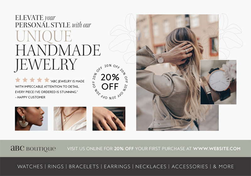 jewelry postcard