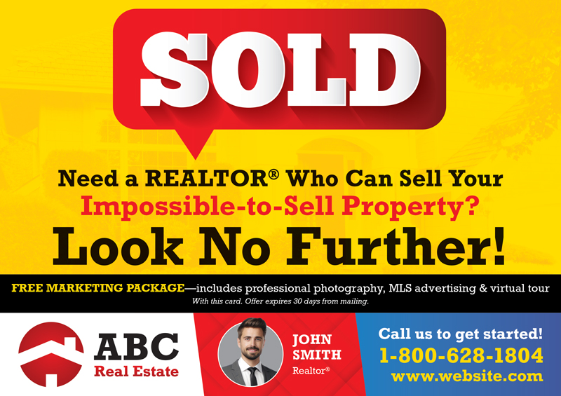 automated real estate postcard