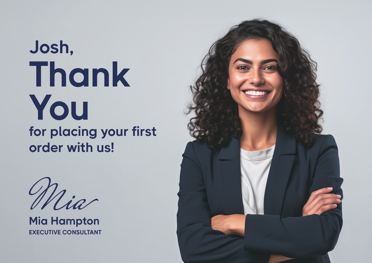 automated thank you card