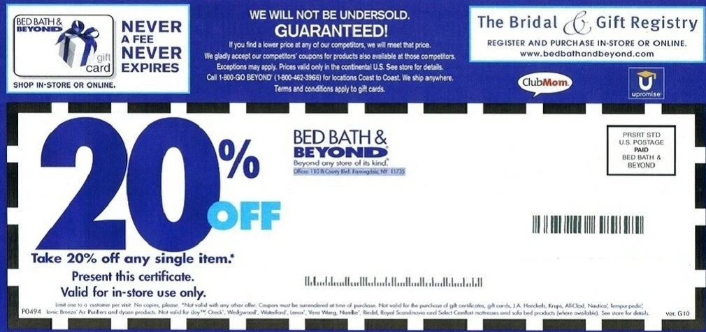 bed bath and beyond coupon