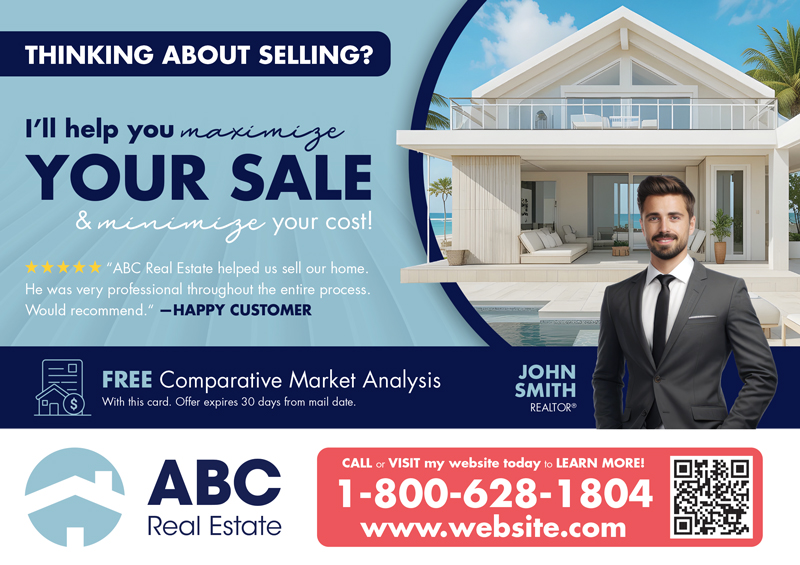 luxury property real estate postcard