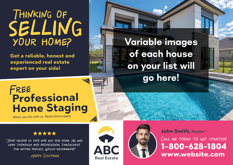 testimonial and referral real estate mailer
